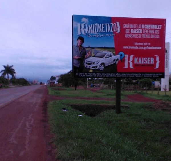 Entrada a la ciudad de santa Rita